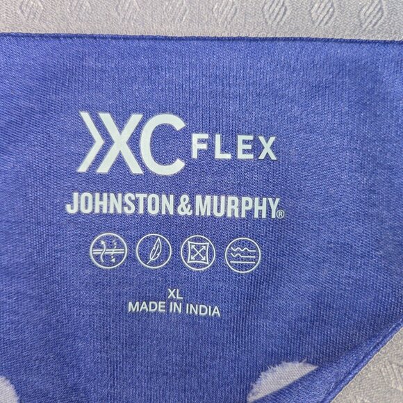 Johnston & Murphy XC Flex Mens XL Blue Short Sleeve Shirt - Picture 5 of 7